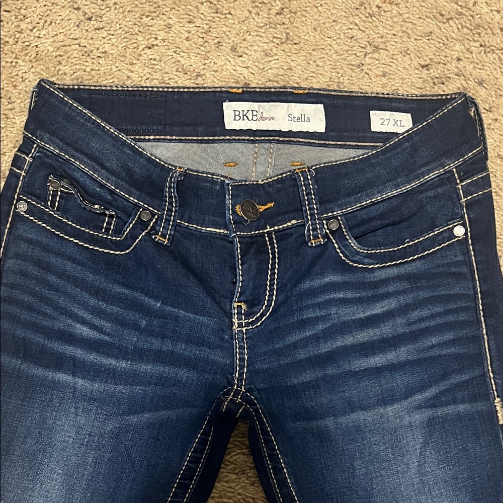 BKE Women's Boot Cut Jeans in Dark Blue - Picture 2 of 8